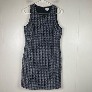 J. Crew Womens Tweed Dress Sleeveless Career‎ Party Fitted Size 4